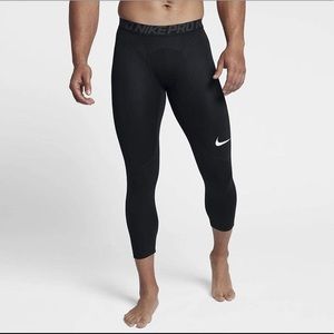 Nike men’s pro 3/4 length tights